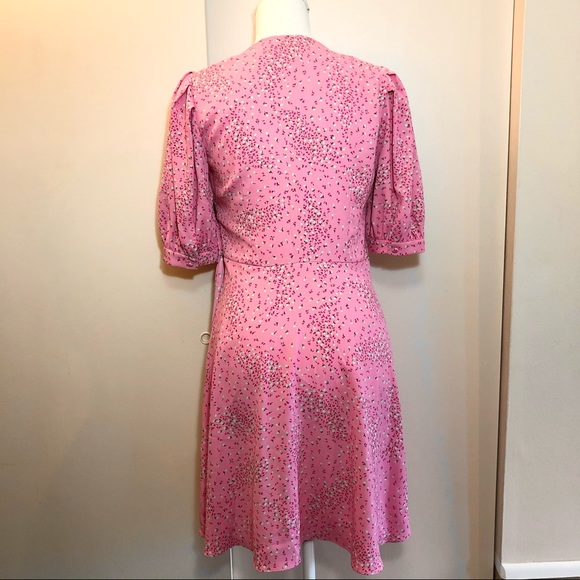 Kate Spade Meadow pink floral faux wrap dress NWOT - Picture 12 of 16